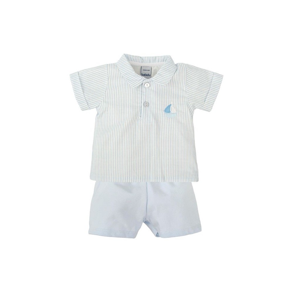 conjunto-pantalon-corto-rayas-nino-estanque Conjunto rayas niño - Imagen 1