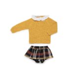 Conjunto braga volantes cuadros