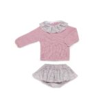 Conjunto braga volante florecitas